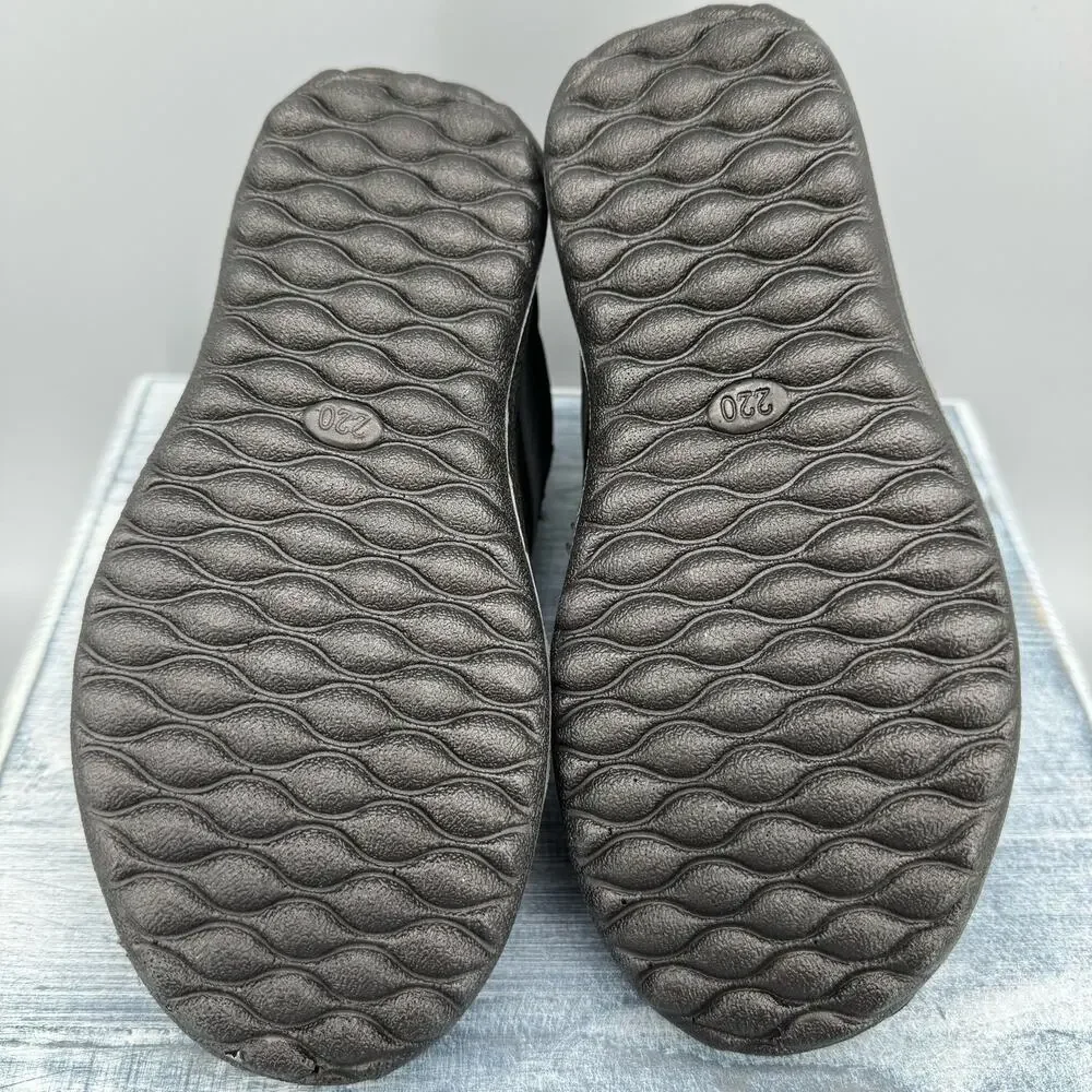 NEW Ablanczoom Boy’s Insulated Snow Boots Black Size 11.5
